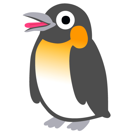 penguin stuck out tongue winking eye