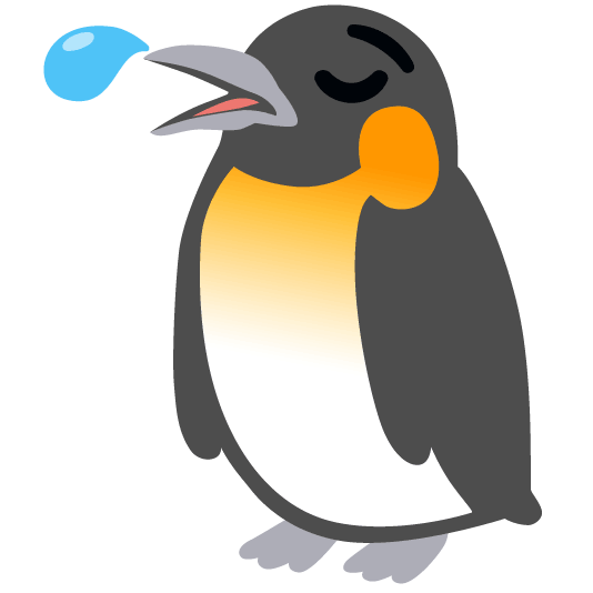 penguin sleepy