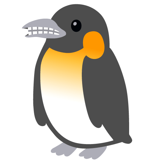 penguin grimacing