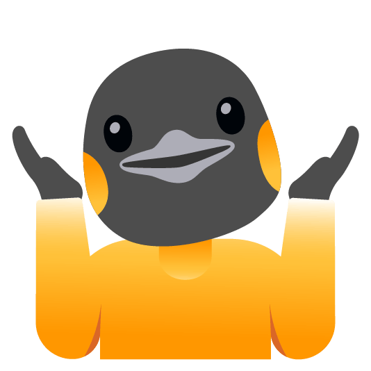 penguin shrug