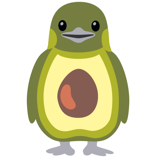 penguin avocado