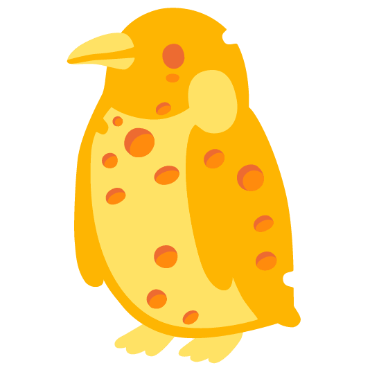 penguin cheese wedge