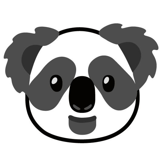 koala panda face