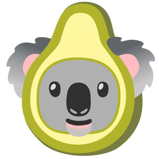 koala avocado