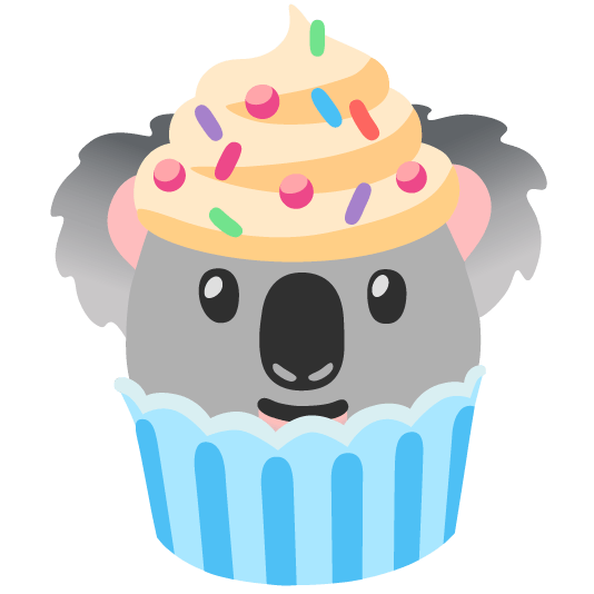 koala cupcake