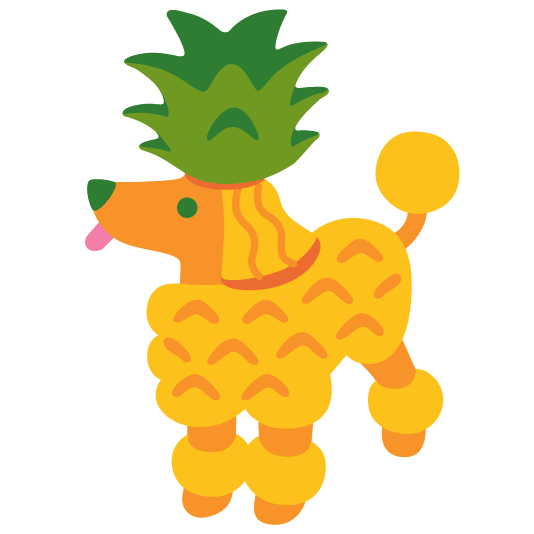 poodle pineapple