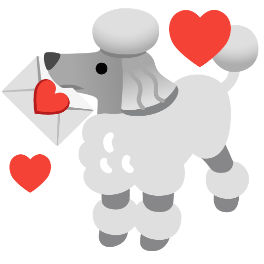 poodle love letter