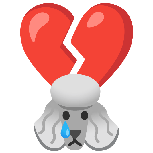 poodle broken heart