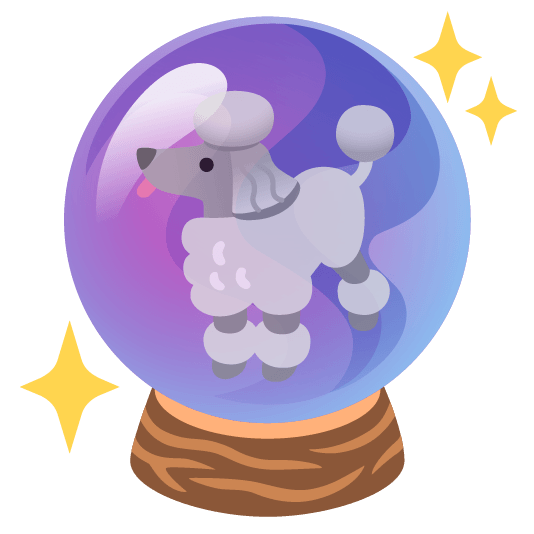 poodle crystal ball