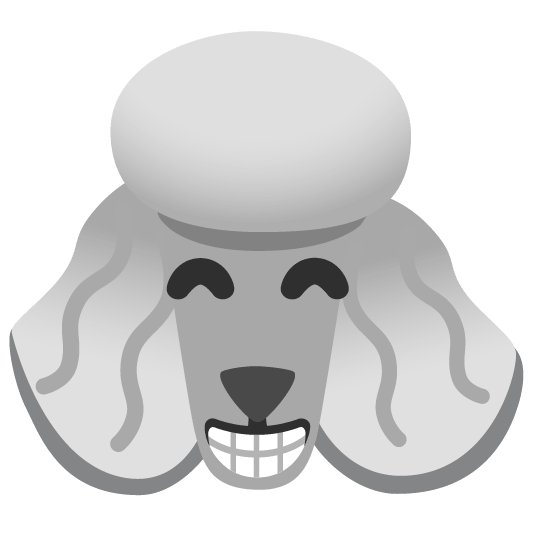 poodle grin