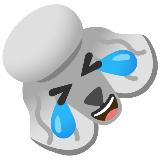 poodle rolling on the floor laughing