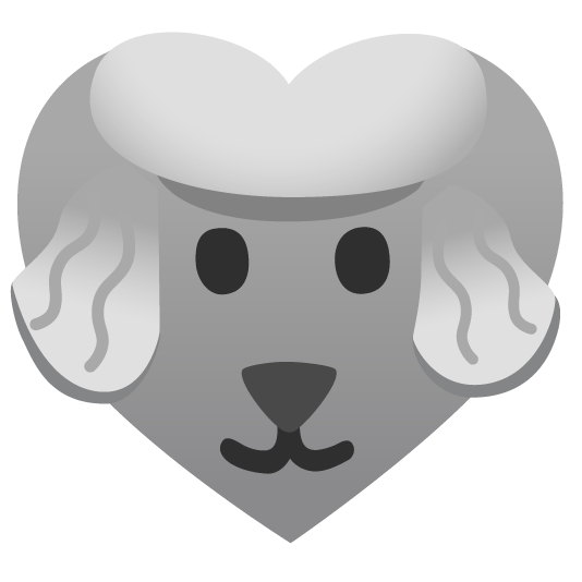 poodle hearts