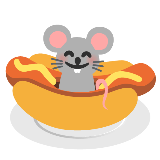 mouse hotdog