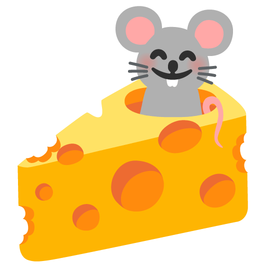 mouse cheese wedge