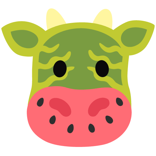 cow watermelon