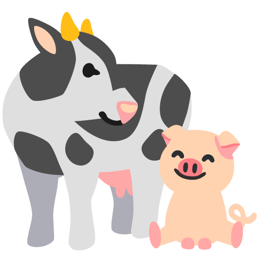 cow pig