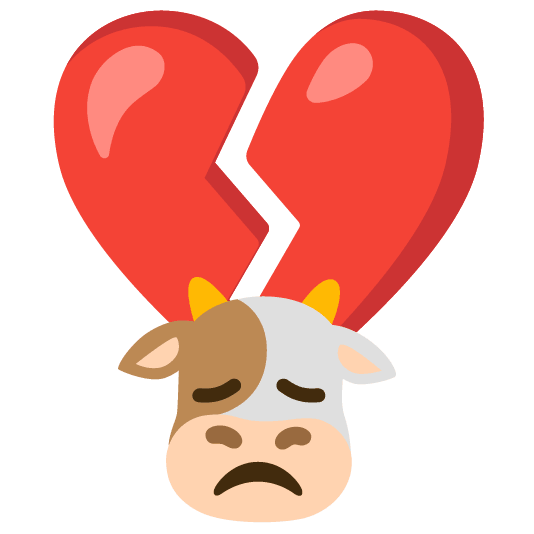 cow broken heart