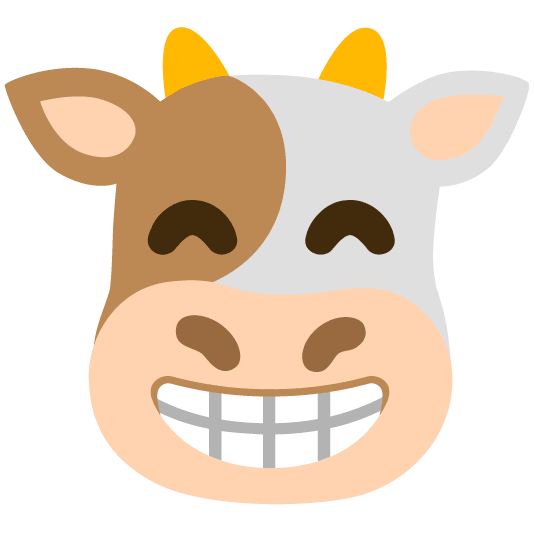 cow grin