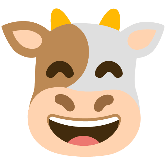 cow smile