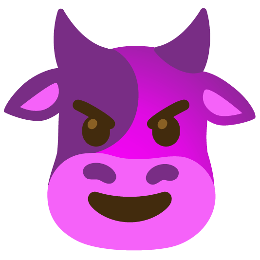 cow smiling imp
