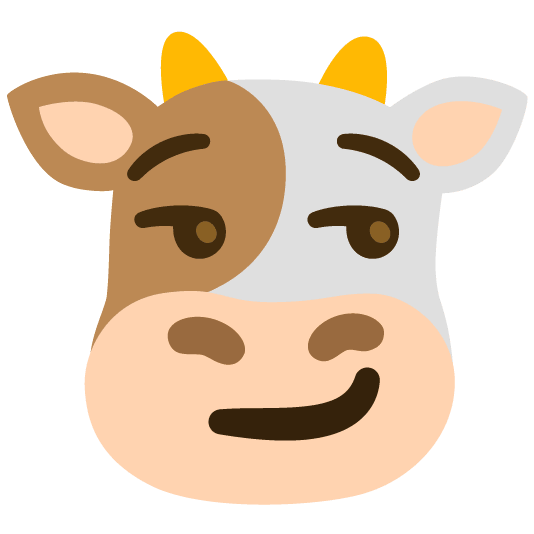 cow smirk