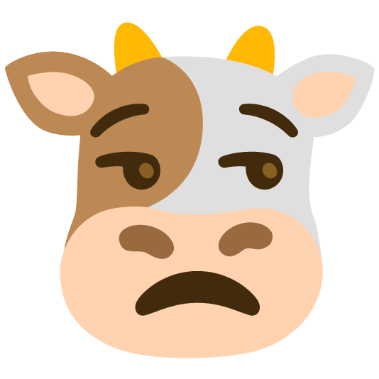 cow unamused