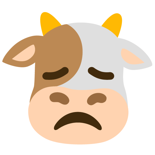 cow disappointed