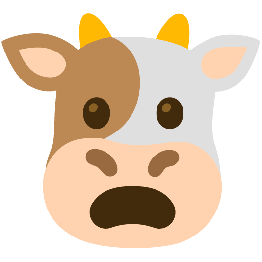 cow frowning