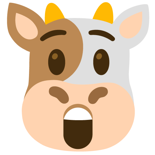 cow astonished