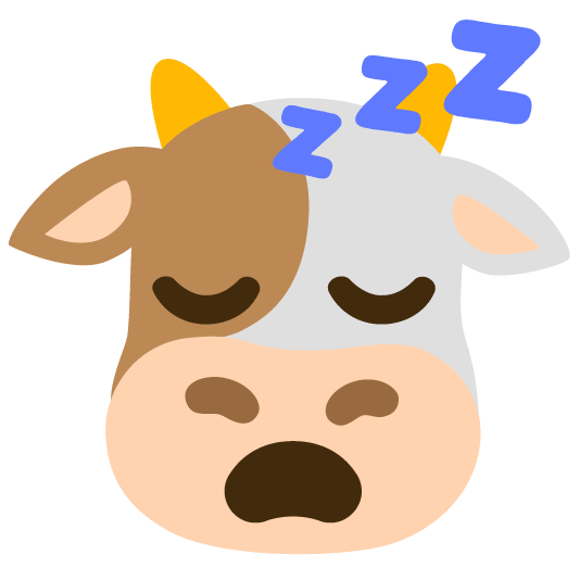 cow sleeping