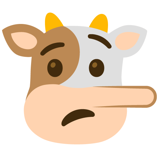 cow lying face