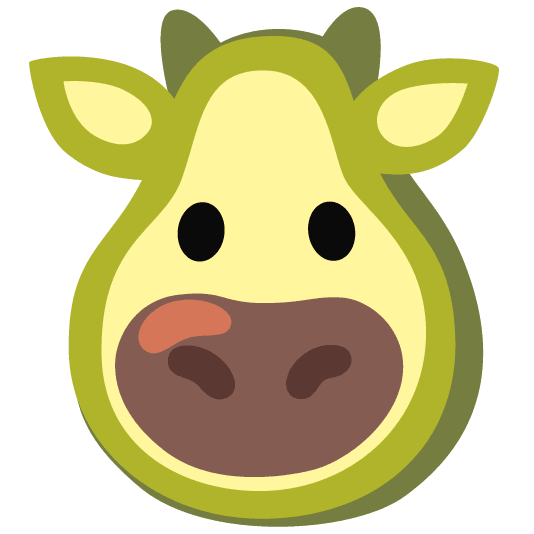 cow avocado