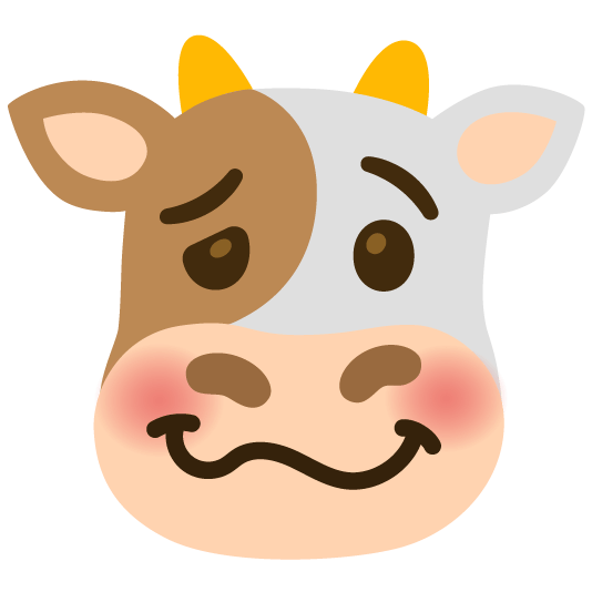 cow woozy face