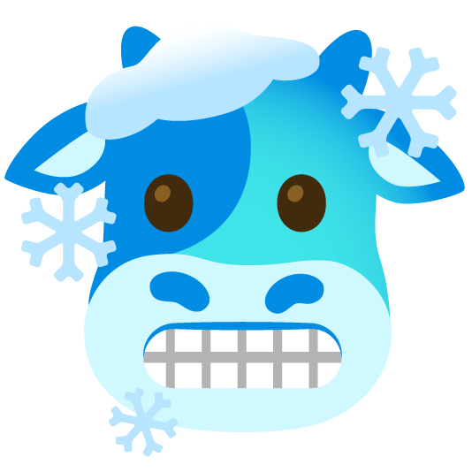 cow cold face