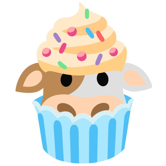 cow cupcake