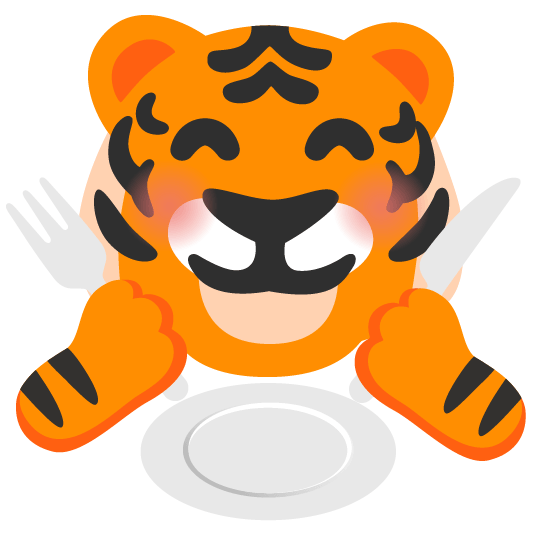 tiger knife fork plate