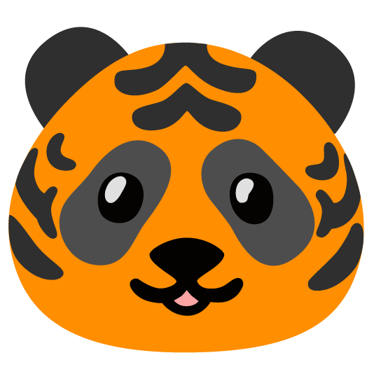 tiger panda face