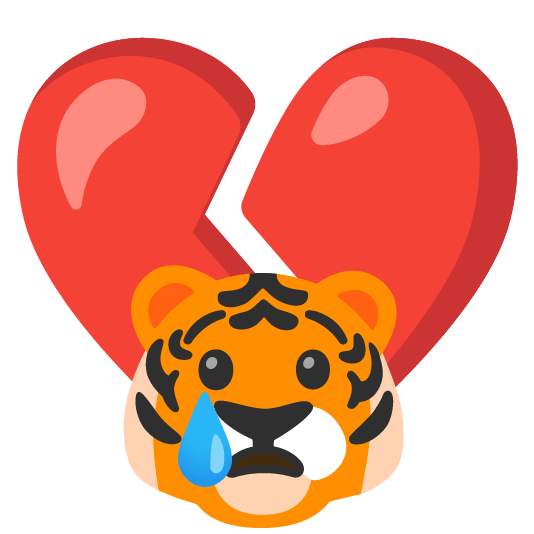 tiger broken heart