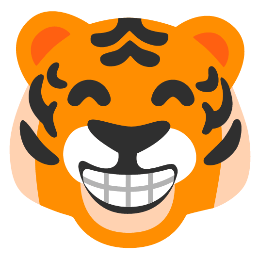 tiger grin