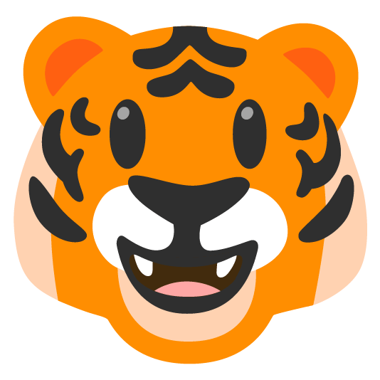 tiger smiley