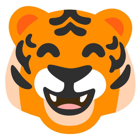 tiger smile