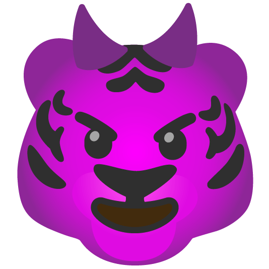 tiger smiling imp