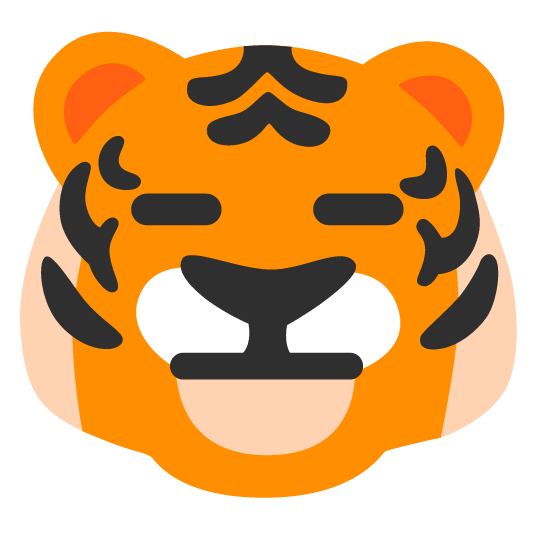 tiger expressionless