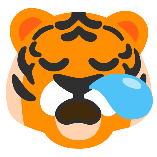tiger sleepy