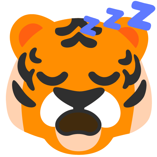 tiger sleeping