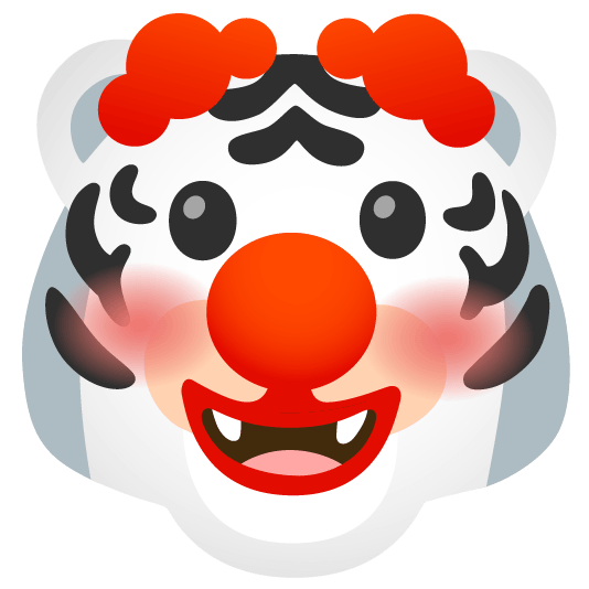 tiger clown face