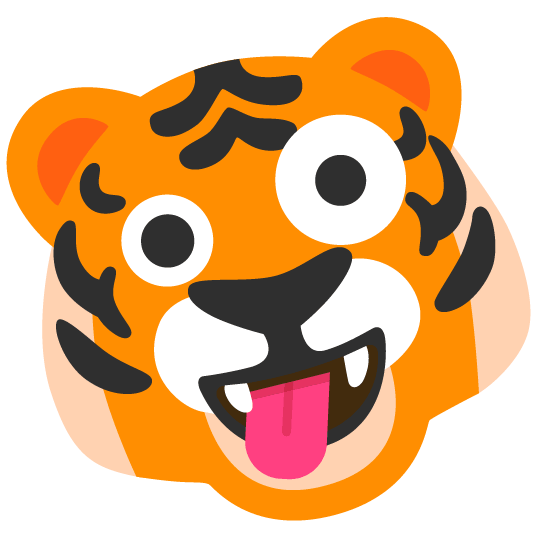 tiger zany face