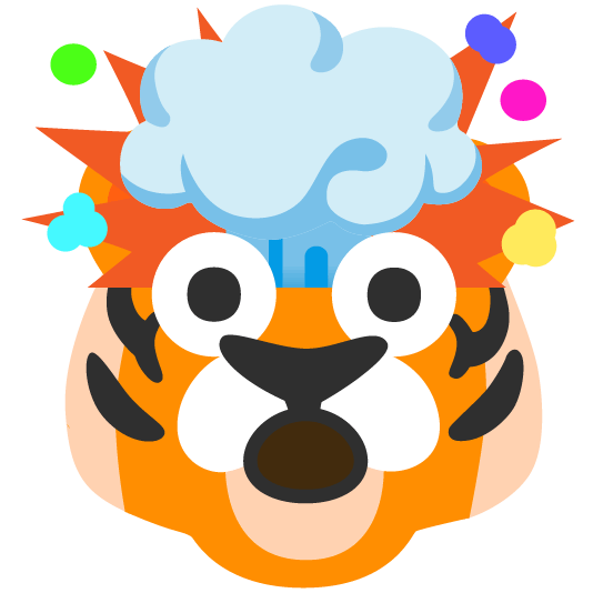 tiger exploding head