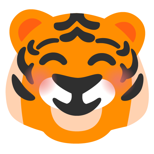 tiger relaxed