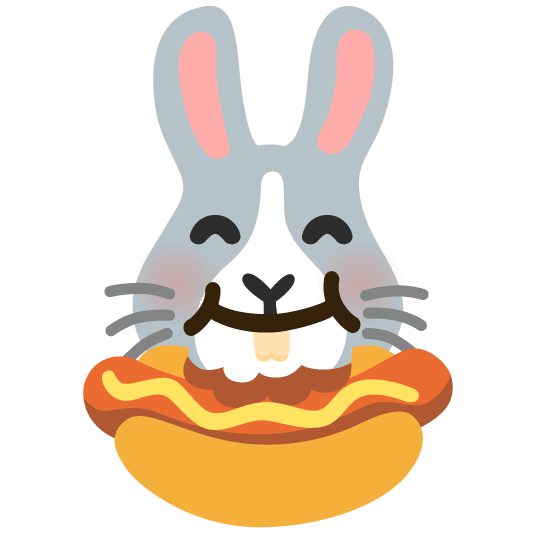 rabbit hotdog